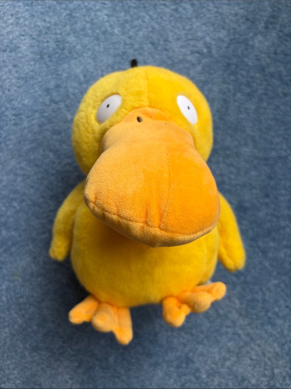 Pokemon Yellow Psyduck Plush with Orange Beak and Feet